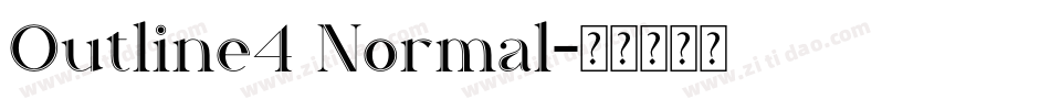 Outline4 Normal字体转换